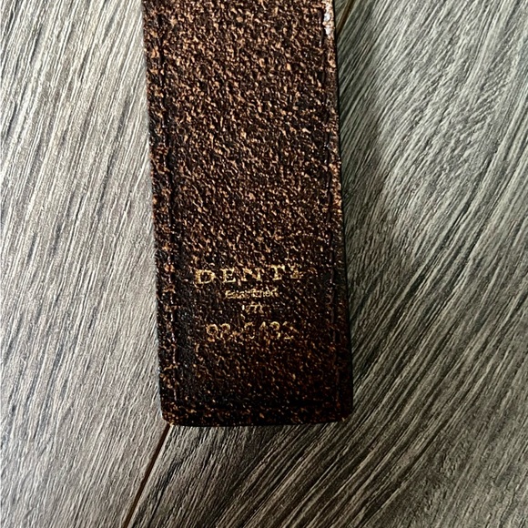 J.Crew Denton Leather & Woven Belt Navy Tan Medium 34-36 - Picture 5 of 5